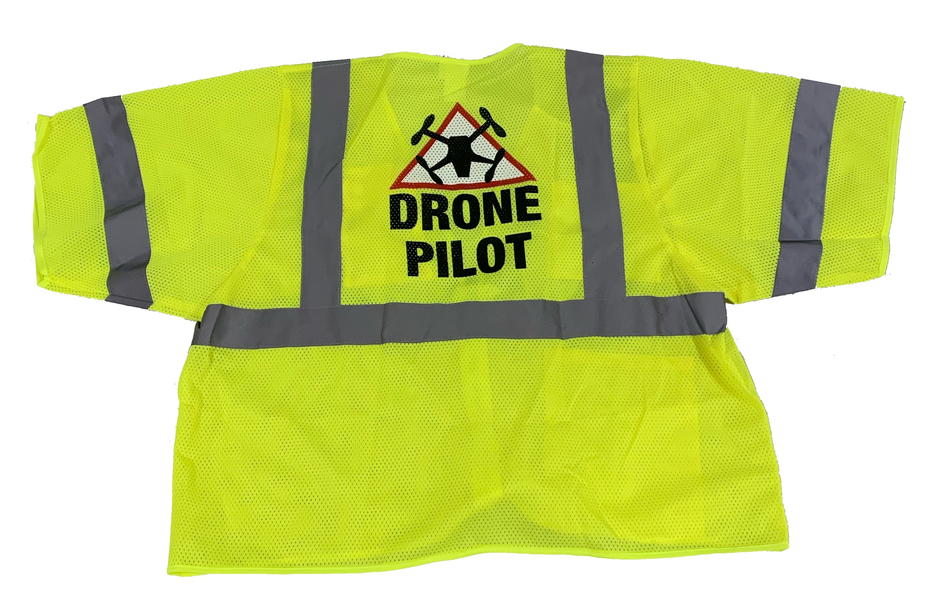 SV3Z Class 3 Green Mesh Safety Vest Drone Logo - L/XL